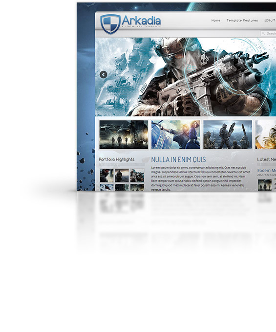 Arkadia Joomla Template