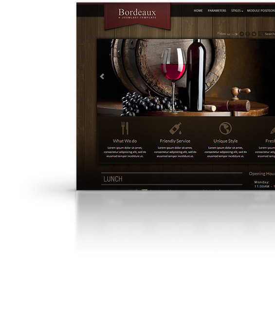 Bordeaux Joomla Template