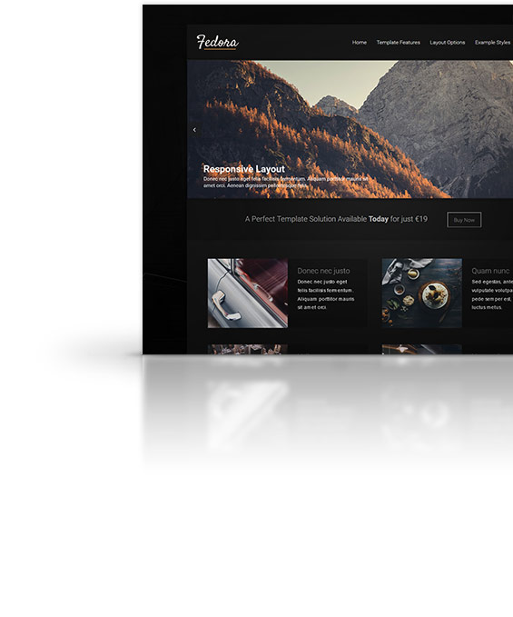 Fedora Joomla Template