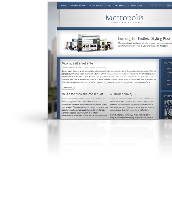 Metropolis Joomla Template