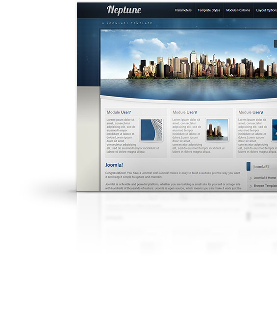 Neptune Joomla Template