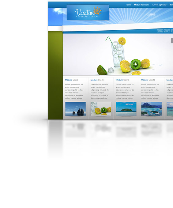Vacation Joomla Template